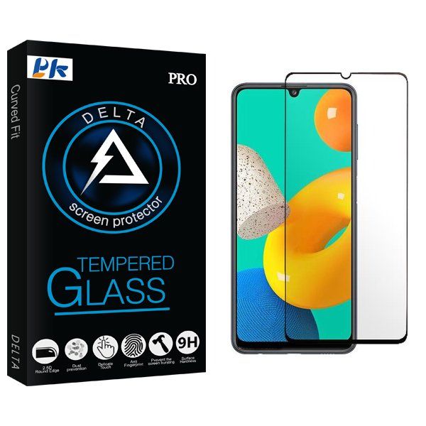 محافظ صفحه نمایش شیشه ای پی کی مدل Delta Full مناسب برای گوشی موبایل سامسونگ Galaxy M32