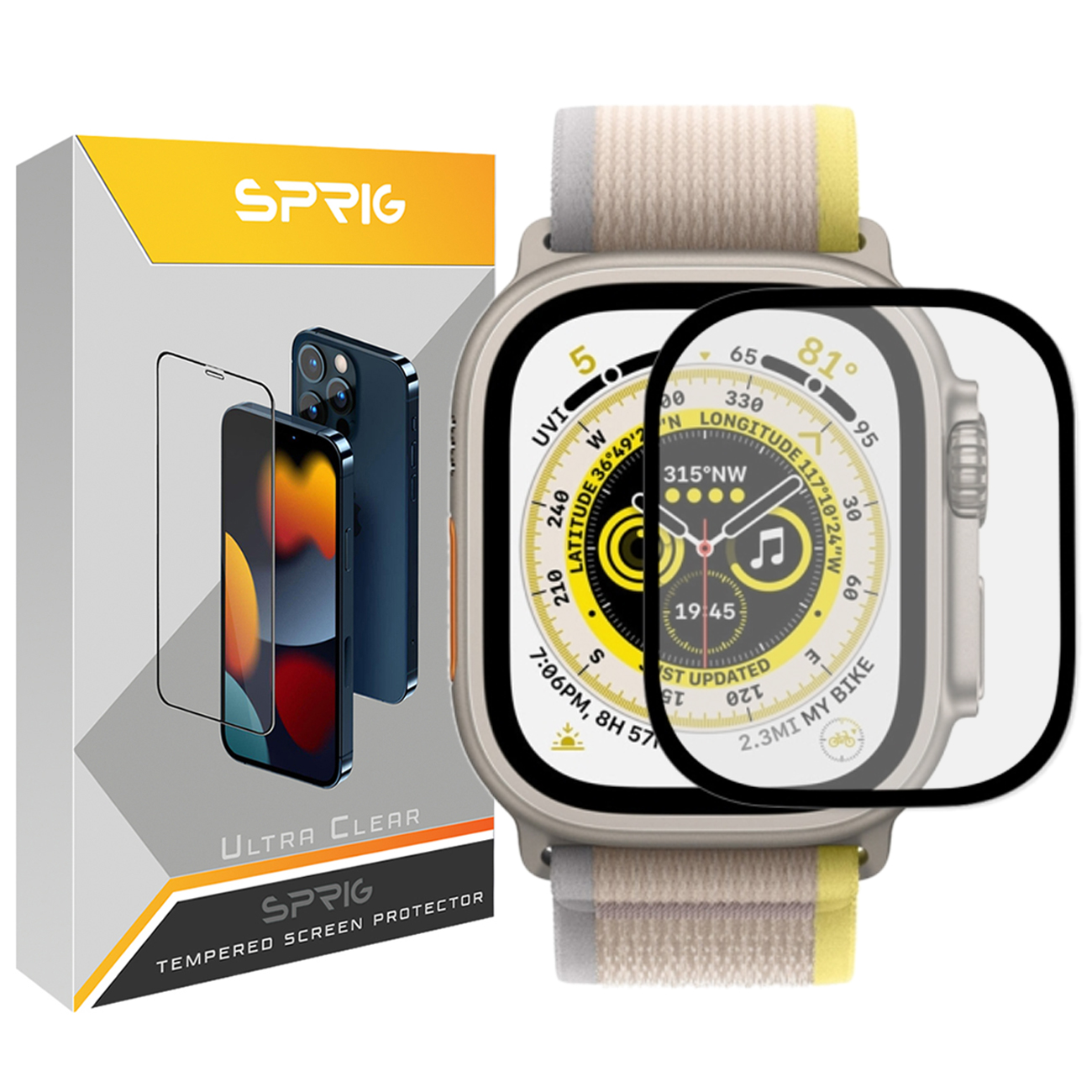 محافظ صفحه نمایش نانو اسپریگ مدل SPG مناسب برای ساعت هوشمند ویرفیت hk9 ultra2