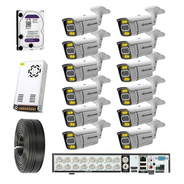 سیستم امنیتی مدل FULL KIT AHD 12 CCTV -