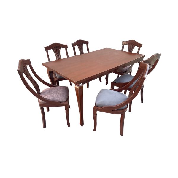 میز و صندلی ناهارخوری 6 نفره گالری چوب آشنایی مدل 832