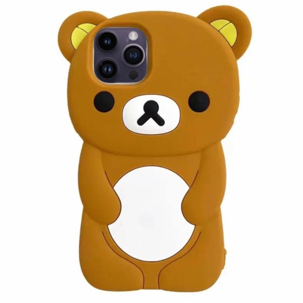 کاور مدل سیلیکونی طرح خرس مناسب برای گوشی موبایل اپل iPhone 14 Pro Max