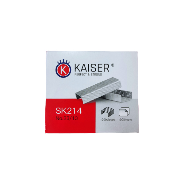سوزن منگنه کایزر کد SK214 سایز 23/13 بسته 1000 عددی