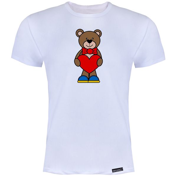تی شرت آستین کوتاه مردانه 27 مدل Bear in Love کد MH1808