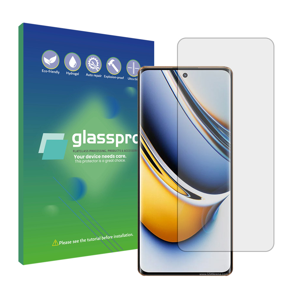 محافظ صفحه نمایش شفاف گلس پرو مدل hygel مناسب برای گوشی موبایل ریلمی 11 Pro Plus