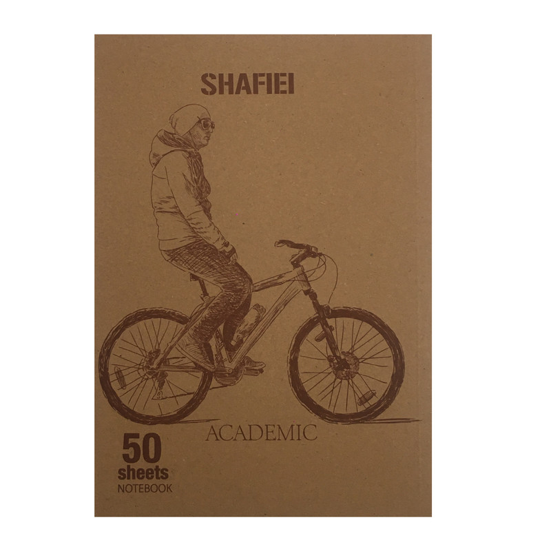 دفتر مشق 50 برگ شفیعی مدل دوچرخه سوار کد 6