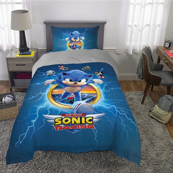 سرویس خواب راشا مدل Sonic Racing  یک نفره 3 تکه