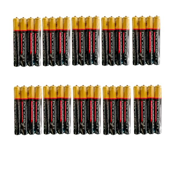 باتری قلمی پاناتک مدل Zinc Carbon R6P AA Shrink بسته چهل عددی
