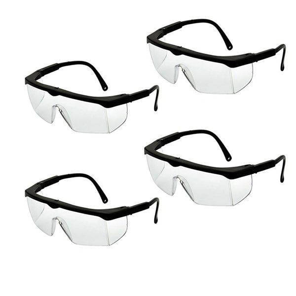 عینک ایمنی دیوالت مدل کلاسیک Anti-fog EN-207 شفاف مجموعه 4 عددی