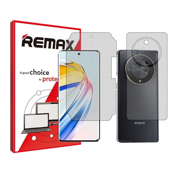 محافظ صفحه نمایش مات ریمکس مدل anti-shock مناسب برای گوشی موبایل آنر X9b به همراه محافظ پشت گوشی