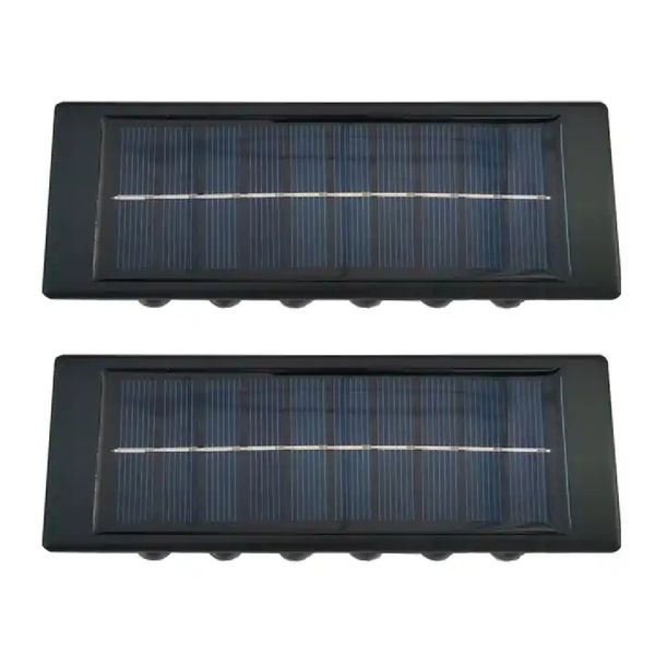 چراغ دیواری خورشیدی دوطرفه سولونیکس مدل  12 LED مجموعه 2 عددی 