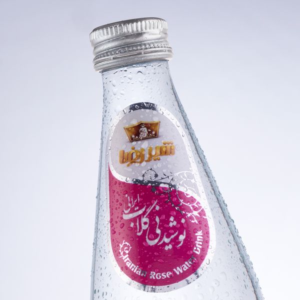 نوشیدنی گلاب ایرانی شیررضا - 310 میلی لیتر بسته 12 عددی