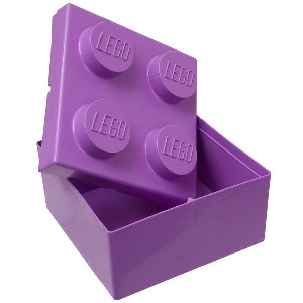 جعبه نگهدارنده قطعات لگو مدل 2x2 Purple 853381