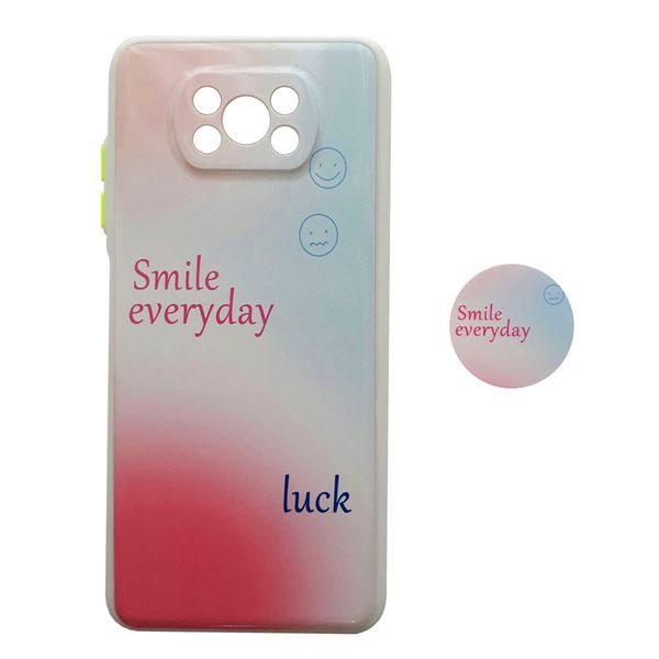 کاور طرح Smile Everyday کد S8948 مناسب برای گوشی موبایل شیائومی Poco X3 / Poco X3 NFC / Poco X3 Pro  به همراه پایه نگهدارنده