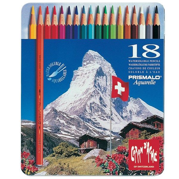 مداد آبرنگی 18 رنگ کارن داش سری پریس مالو آکوآرله کد 999318