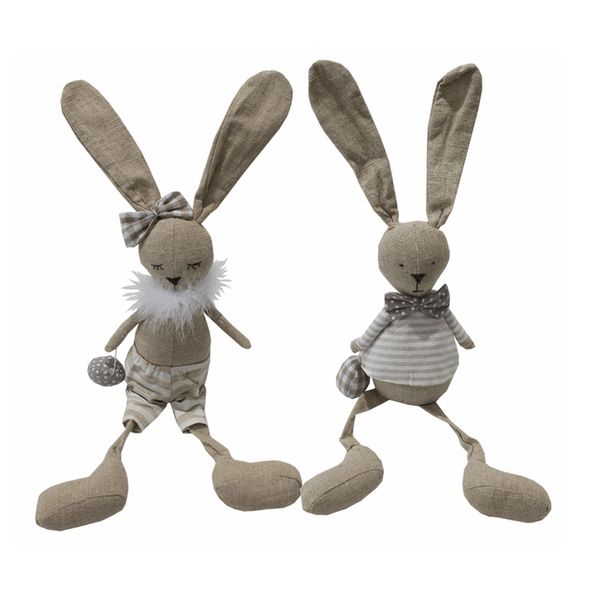 عروسک خرگوش بارنی مدل Rabbit P023 بسته 2 عددی سایز قرمز