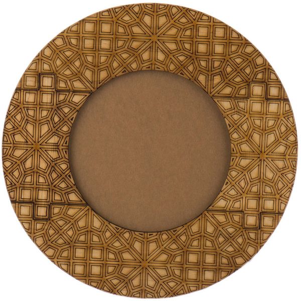 قاب عکس چوبی گالری آناهید مدل دایره ای طرح شمسه