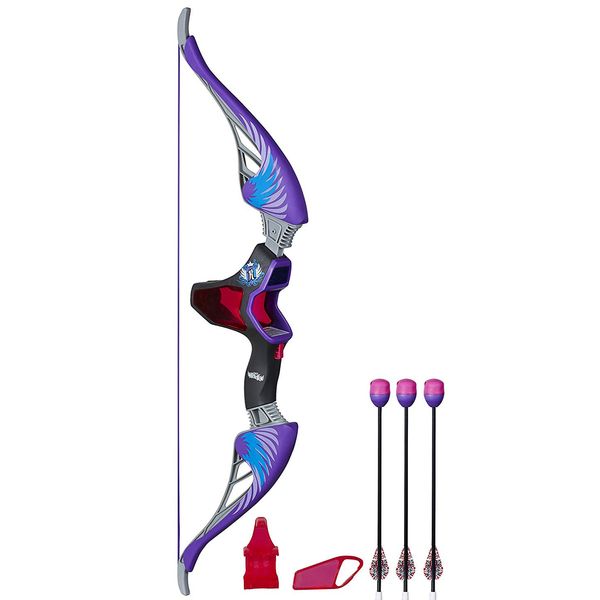 مجموعه تیر و کمان نرف مدل Rebelle Agent Bow Blaster with purple arrows