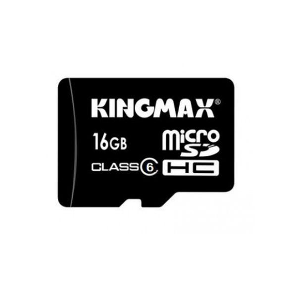 کارت حافظه microSDHC کینگ مکس کلاس 6 سرعت 6Mbps همراه با آداپتور SD ظرفیت 16 گیگابایت