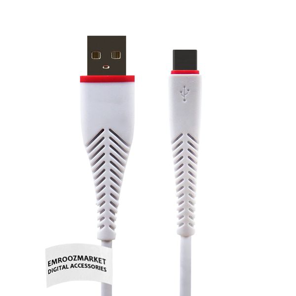 کابل تبدیل USB به USB-C امروزمارکت مدل EM10C12 طول 1 متر