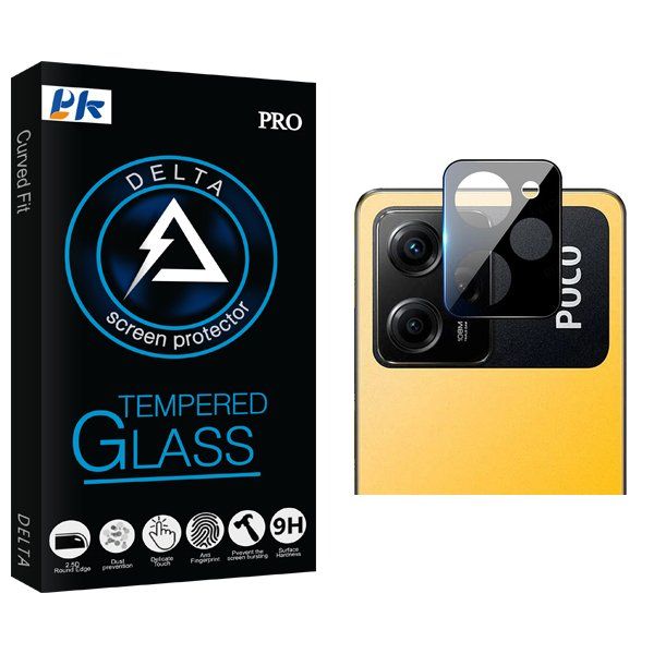 محافظ لنز گوشی پی کی مدل Delta 3D مناسب برای گوشی موبایل شیائومی Poco X5 Pro
