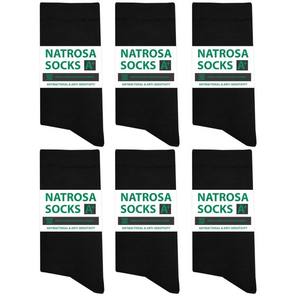 جوراب مردانه ناتروسا مدل نخ پنبه کد NTRS-S200APLUS بسته 6 عددی