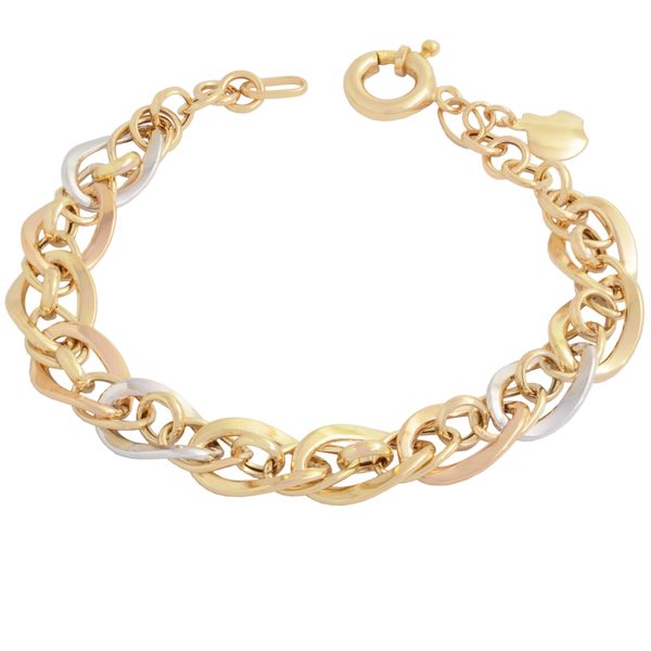 دستبند طلا 18 عیار زنانه طلای مستجابی کد 3