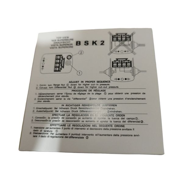 کلید کنترل اتوماتیک پمپ اسکواردی مدل  BSK2 -9013FSG-2-F