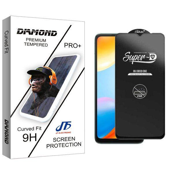 محافظ صفحه نمایش جی اف مدل Diamond SuperD_ESD مناسب برای گوشی موبایل شیائومی Redmi 10C