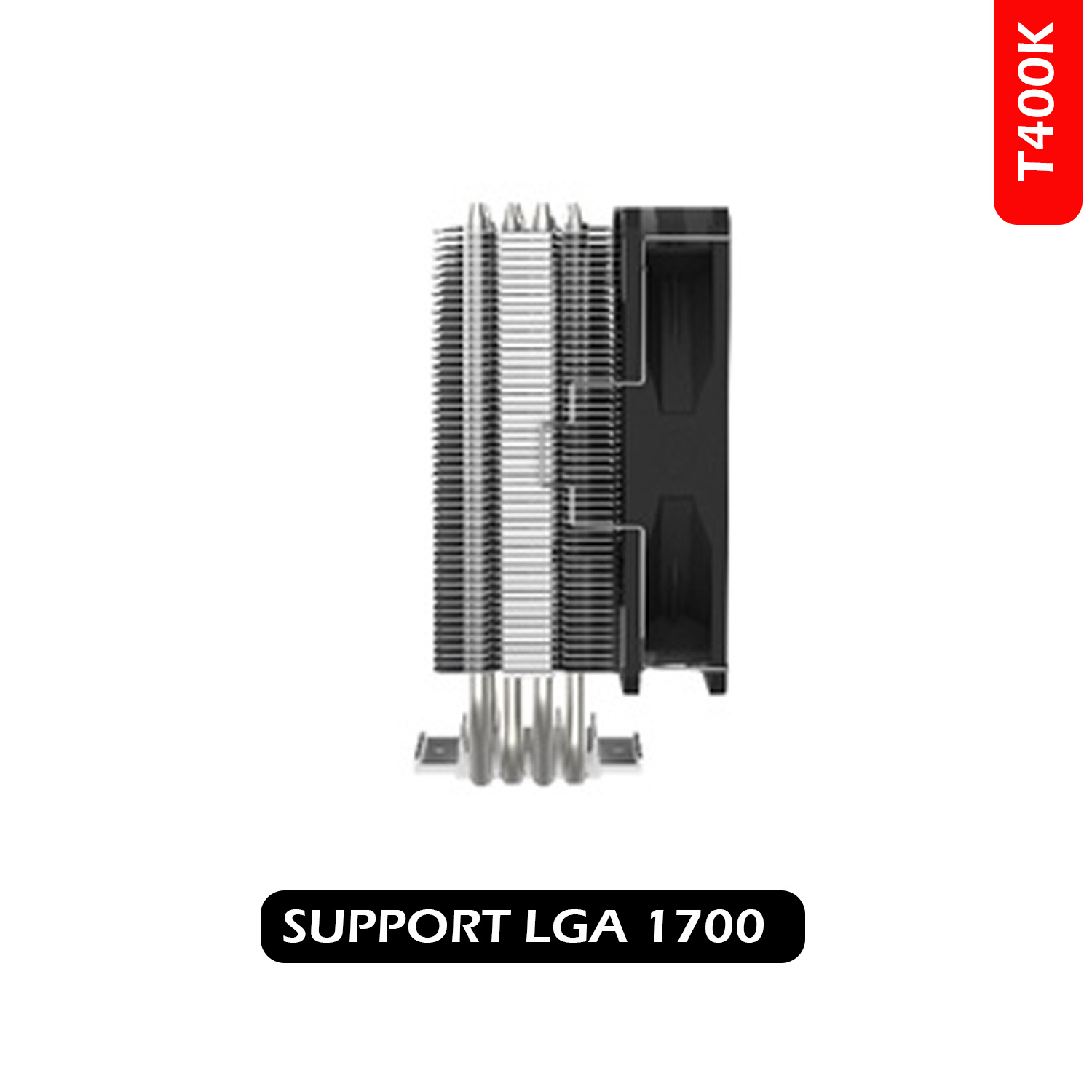 خنک کننده پردازنده کولر مستر مدل T400k ARGB LGA1700