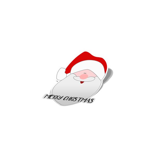 استیکر لپ تاپ لولو طرح بابانوئل کریسمس مبارک SANTA CLAUS MERRY CHRISTMAS کد 811