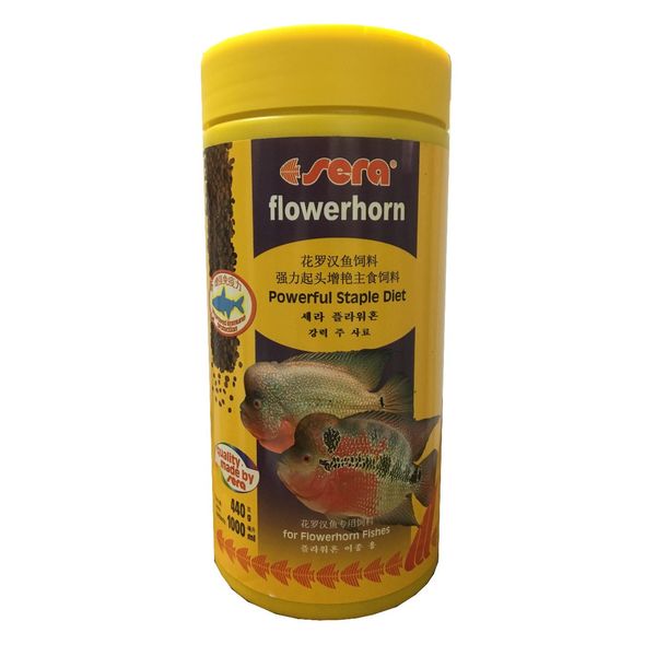 غذای ماهی سرا مدل Flowerhorn وزن 440 گرم