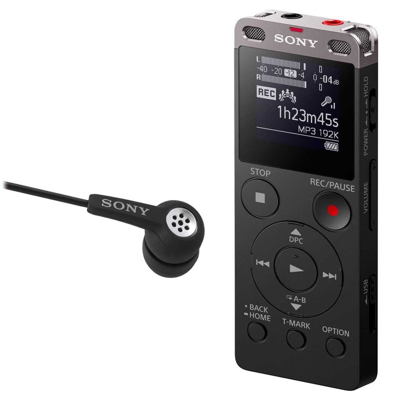 ضبط کننده صدا سونی مدل ICD-UX560F به همراه ایرفون سونی مدل ECM-TL02