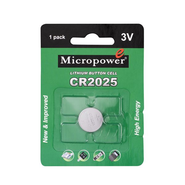 باتری سکه ای میکروپاور مدل CR2025