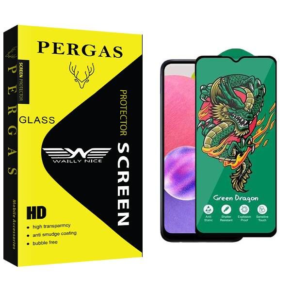 محافظ صفحه نمایش وایلی نایس مدل Pergas Green_Dragon مناسب برای گوشی موبایل سامسونگ Galaxy A03