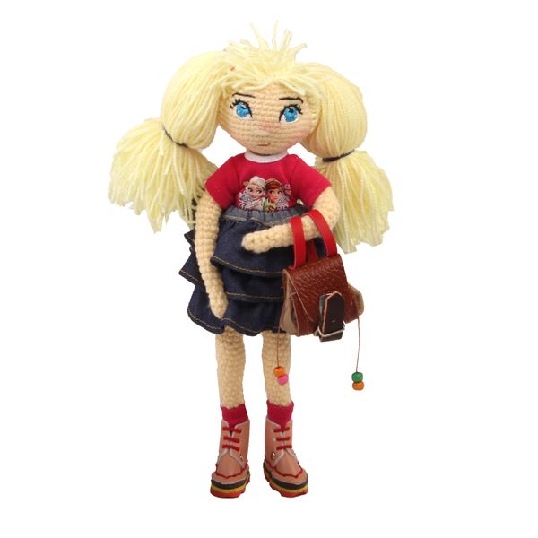 عروسک بافتنی پریا مدل Elsa01