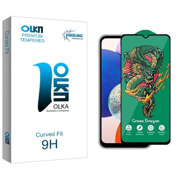 محافظ صفحه نمایش کولینگ مدل Olka Green_Dragon مناسب برای گوشی موبایل سامسونگ Galaxy A14