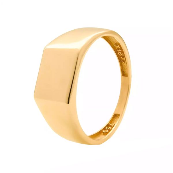 انگشتر طلا 18 عیار زنانه گالری روبی مدل  تخت سه ضلعی