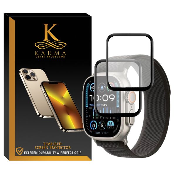 محافظ صفحه نمایش کارما مدل KA-PM مناسب برای اپل واچ series 9 Ultra 2 بسته دو عددی