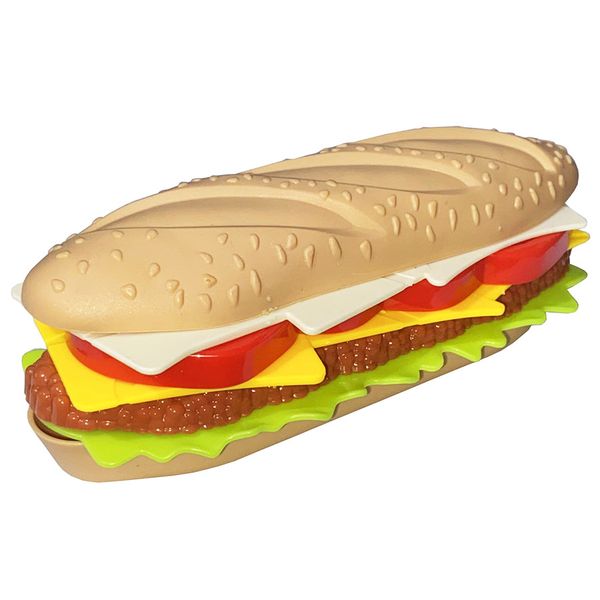 ست اسباب بازی فست فود مدل همبرگر ساندویچی طرح پنیری کد M108