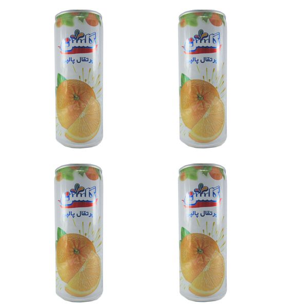 نوشیدنی پالپ دار پرتقال گلشن - 240 میلی لیتر بسته 4 عددی