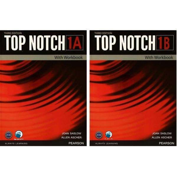 کتاب Top Notch 1 اثر Joan Saslow And Allen Ascher انتشارات دنیای زبان دو جلدی