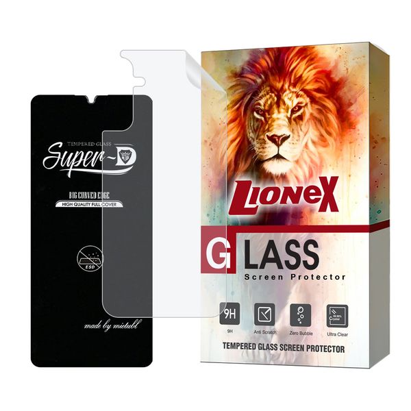 محافظ صفحه نمایش لایونکس مدل SUPNABKLI مناسب برای گوشی موبایل سامسونگ Galaxy A24 4G / M34 5G / F34 5G به همراه محافظ پشت گوشی هیدروژل