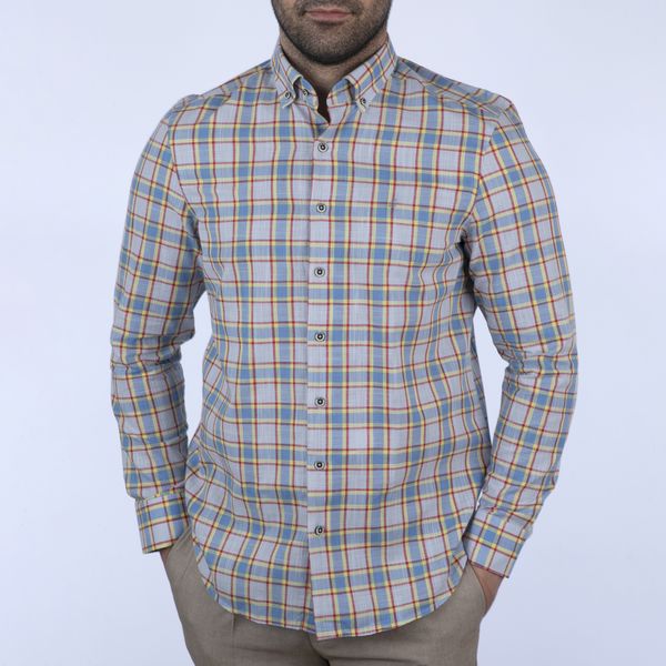 پیراهن آستین بلند مردانه ال سی من مدل 100509-175