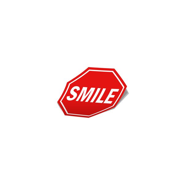 استیکر لپ تاپ لولو طرح لبخند بزن SMILE کد 816
