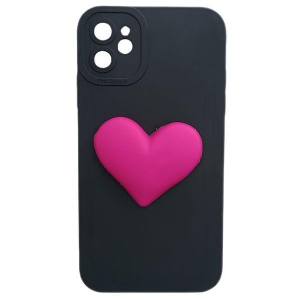 کاور مدل سیلیکونی طرح قلب مناسب برای گوشی موبایل اپل iPhone 11