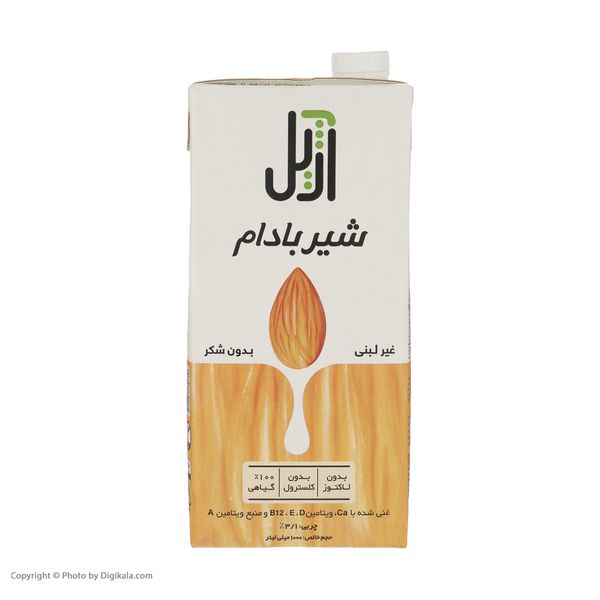 شیر غیرلبنی بادام بدون شکر آژیل - 1 لیتر