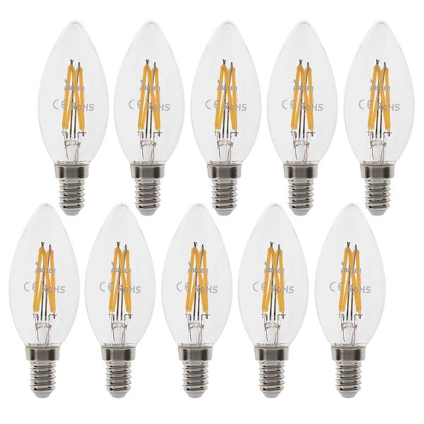 لامپ فیلامنتی 4 وات پارسه شید مدل candel پایه E14 بسته 10 عددی