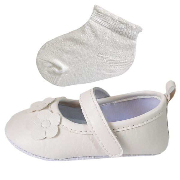 ست کفش و جوراب نوزادی لاندنی مدل SE-200 به همراه جوراب