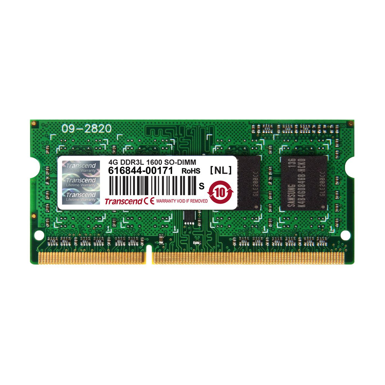رم لپ تاپ ترنسند مدل 1600 DDR3L PC3L 12800S MHz ظرفیت 4 گیگابایت