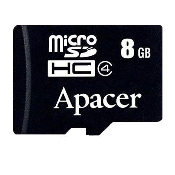 کارت حافظه micro SD اپیسر مدل HC کلاس 4 استاندارد HUS-Iسرعت 30mbps ظرفیت 8 گیگابایت